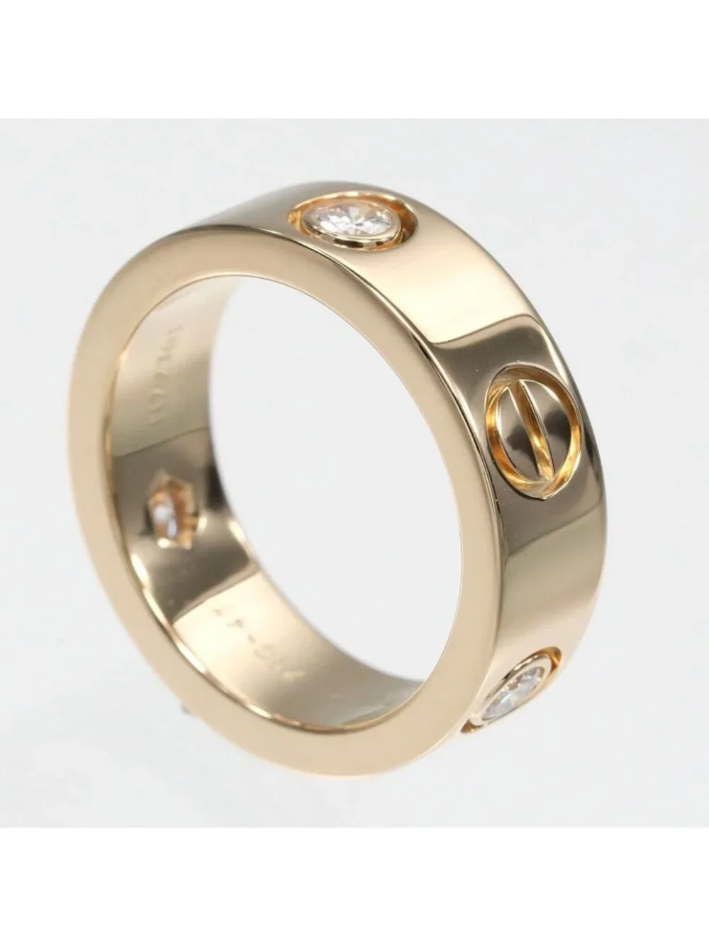 Cartier Love Classic Model 18k Yellow Gold Diamond Ring
